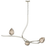 Floret Linear Pendant - Sterling / Cirrus Art Glass