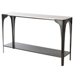 Cove Console Table - Ink / White Marble