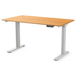 Efloat Go 2.0 Desk - Silver / Bamboo