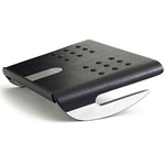 Ergonomic Foot Rocker  - Brushed Aluminum / Black