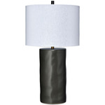 Undertow Table Lamp - Charcoal / White Linen