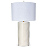 Undertow Table Lamp - Cream / White Linen