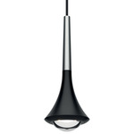 Rain Pendant - Matte Black / Chrome