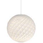Patera Pendant - White / White