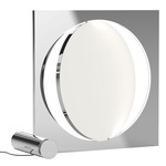 Moonsetter Floor Lamp - Chrome / Opal