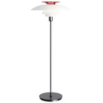 PH 80 Floor Lamp - Polished Chrome / Opal