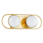 Amy Bathroom Vanity Light - Aged Brass / Opal