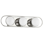 Amy Bathroom Vanity Light - Polished Nickel / Opal