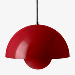 Flowerpot VP7 Pendant - Vermilion Red / Vermilion Red