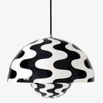 Flowerpot VP7 Pendant - Black & White Pattern / Black & White Pattern