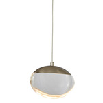 Athena Pendant - Brushed Nickel / Crystal