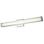 Bend Bathroom Vanity Light - Chrome / Frosted