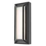 Cell Outdoor Wall Sconce - Matte Black / Frosted