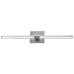 Epee Bathroom Vanity Light - Brushed Nickel / White