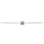 Epee Bathroom Vanity Light - Brushed Nickel / White