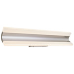 Eros Bathroom Vanity Light - Brushed Nickel / White