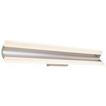 Eros Bathroom Vanity Light - Brushed Nickel / White