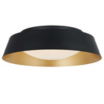 Flare Color-Select Ceiling Light - Matte Black / Gold / Frosted