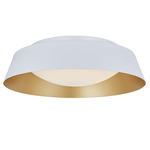 Flare Color-Select Ceiling Light - Matte White / Gold / Frosted