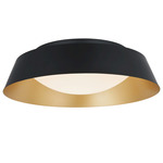 Flare Color-Select Ceiling Light - Matte Black / Gold / Frosted
