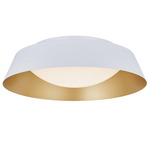 Flare Color-Select Ceiling Light - Matte White / Gold / Frosted