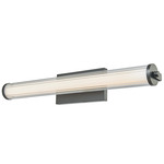 Macie Fluted Bathroom Vanity Light - Black / Clear