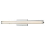 Macie Fluted Bathroom Vanity Light - Chrome / Clear
