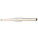 Macie Fluted Bathroom Vanity Light - Chrome / Clear