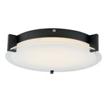 Matrix Round Ceiling Light - Black / Frosted