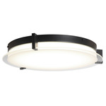 Matrix Round Ceiling Light - Black / Frosted
