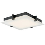 Matrix Square Ceiling Light - Black / Frosted