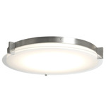 Matrix Round Ceiling Light - Brushed Nickel / Frosted