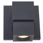 Optics Wall Sconce - Matte Black / Clear