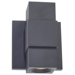 Optics Wall Sconce - Matte Black / Clear