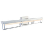 Pane Bathroom Vanity Light - Chrome / Frosted