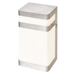 Sentinel Wall Sconce - Stainless Steel / White