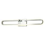 Speedway Bathroom Vanity Light - Chrome / White