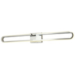 Speedway Bathroom Vanity Light - Chrome / White