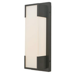 Titon Outdoor Solid State Wall Sconce - Matte Black / Frosted