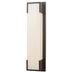 Titon Outdoor Solid State Wall Sconce - Matte Black / Frosted