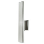 Yoga Slat Outdoor Wall Sconce - Stainless Steel / Frosted