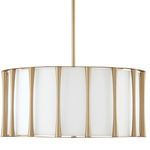 Bodie Pendant - Brass / White