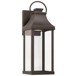 Bradford Outdoor Wall Lantern - Oiled Bronze / Clear