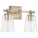 Breigh Bathroom Vanity Light - Champagne Gold / Clear