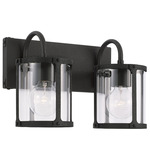 Brennen Bathroom Vanity Light - Black / Clear