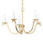 Jaclin Chandelier - Gold Leaf