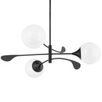 Victoria Chandelier - Black / Opal