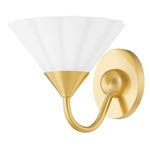 Kelsey Wall Sconce - Aged Brass / Matte Opal