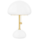 Cortney Table Lamp - Aged Brass / Opal
