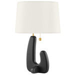 Regina Table Lamp - Black / Cream